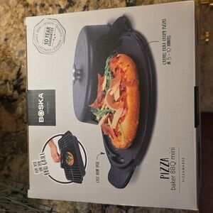 New Boska Cast Iron Pizza Baker BBQ Mini‎ Designed in The Netherlands NIB